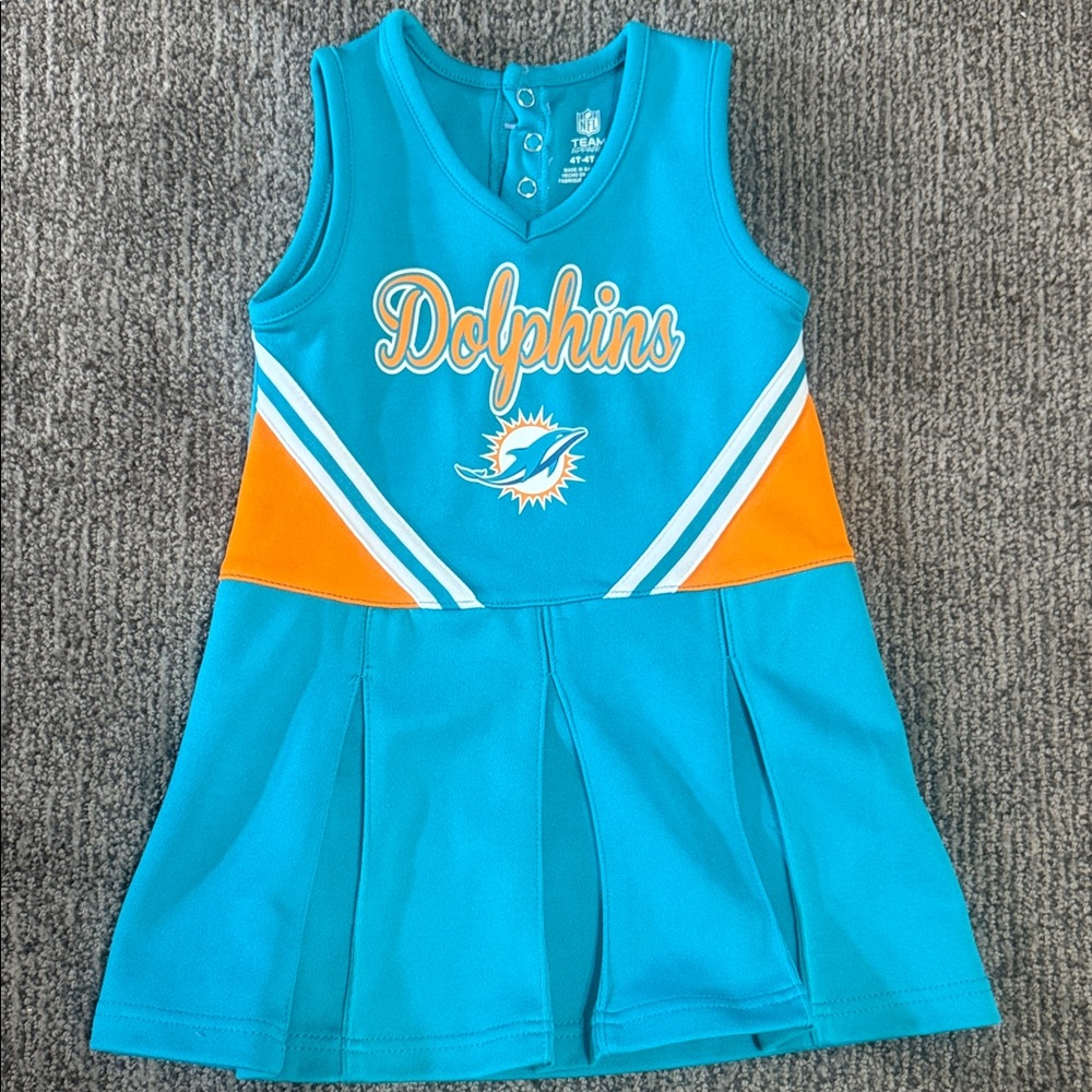 Cheerleader Outfit Miami Dolphins Kids Sleeveless 4T